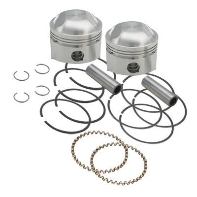 Forged Piston Kit (74ci.) - Standard Bore 3 7/16in. +.010.,8:1 Low Compression