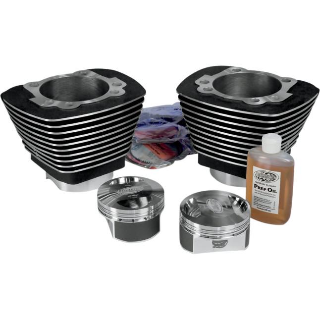 Monster Big Bore Kit (88in. Dished) - Bore 3.8125in. - 10.5:1 Compression - Black/Highlighted Fins