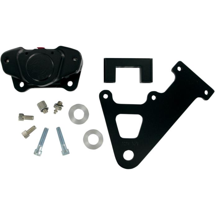 2-Piston Custom Rear Brake A-Caliper Kit - Classic Black Contrast
