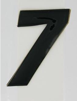 SX Pros Jr. Stick-On Number - 4in. - No.7 - Black