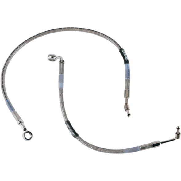 Braided Rear Brake Line Kit - Stainless