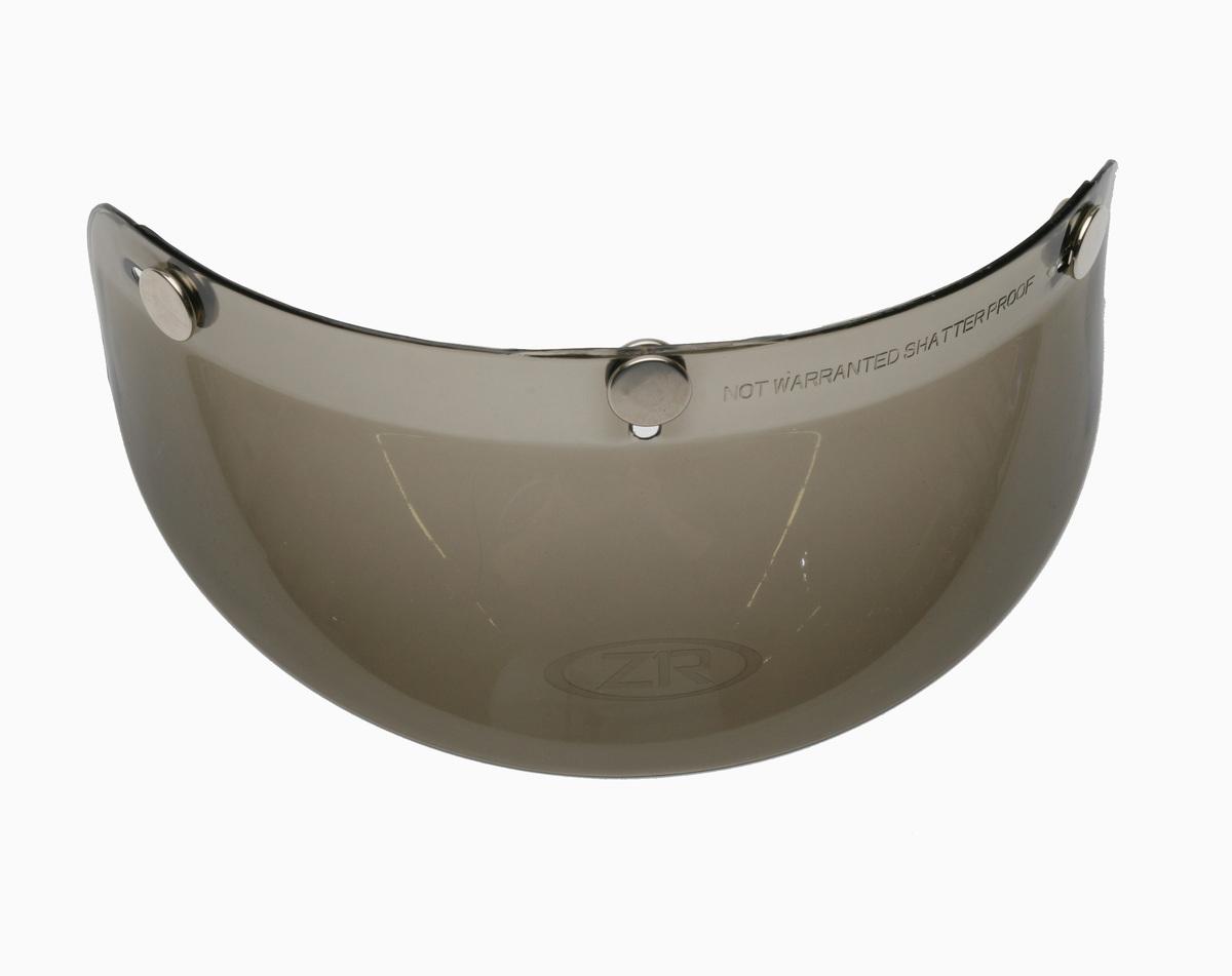 Three-Snap Bubble Visor - Smoke