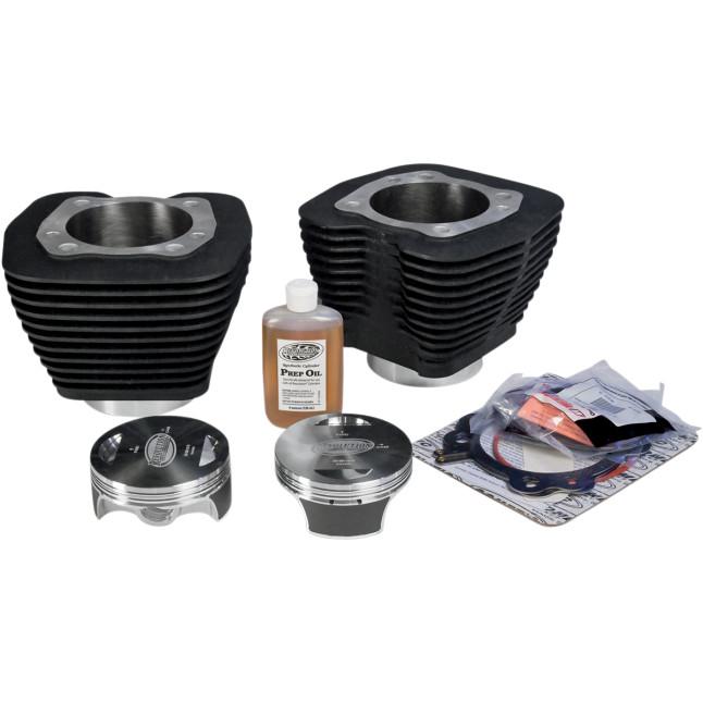 Monster Big Bore Kit (90in. Flat Top) - Bore 3.875in. - 10.5:1 Compression - Black