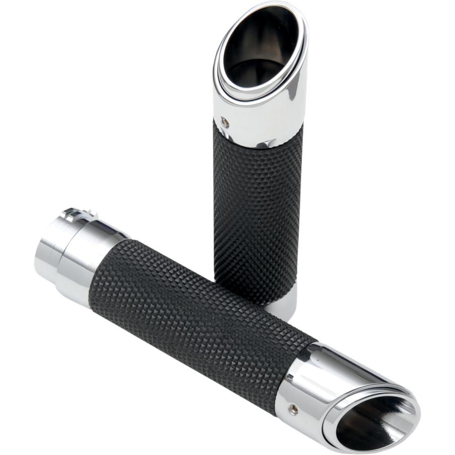 Rubber Grip Sleeves for Billet Grips with Interchangeable End Caps