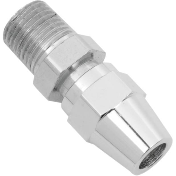 Pro System II Nylon Chrome Steel Male NPT Straight Master Cylinder/Caliper Fitting - 1/8in.