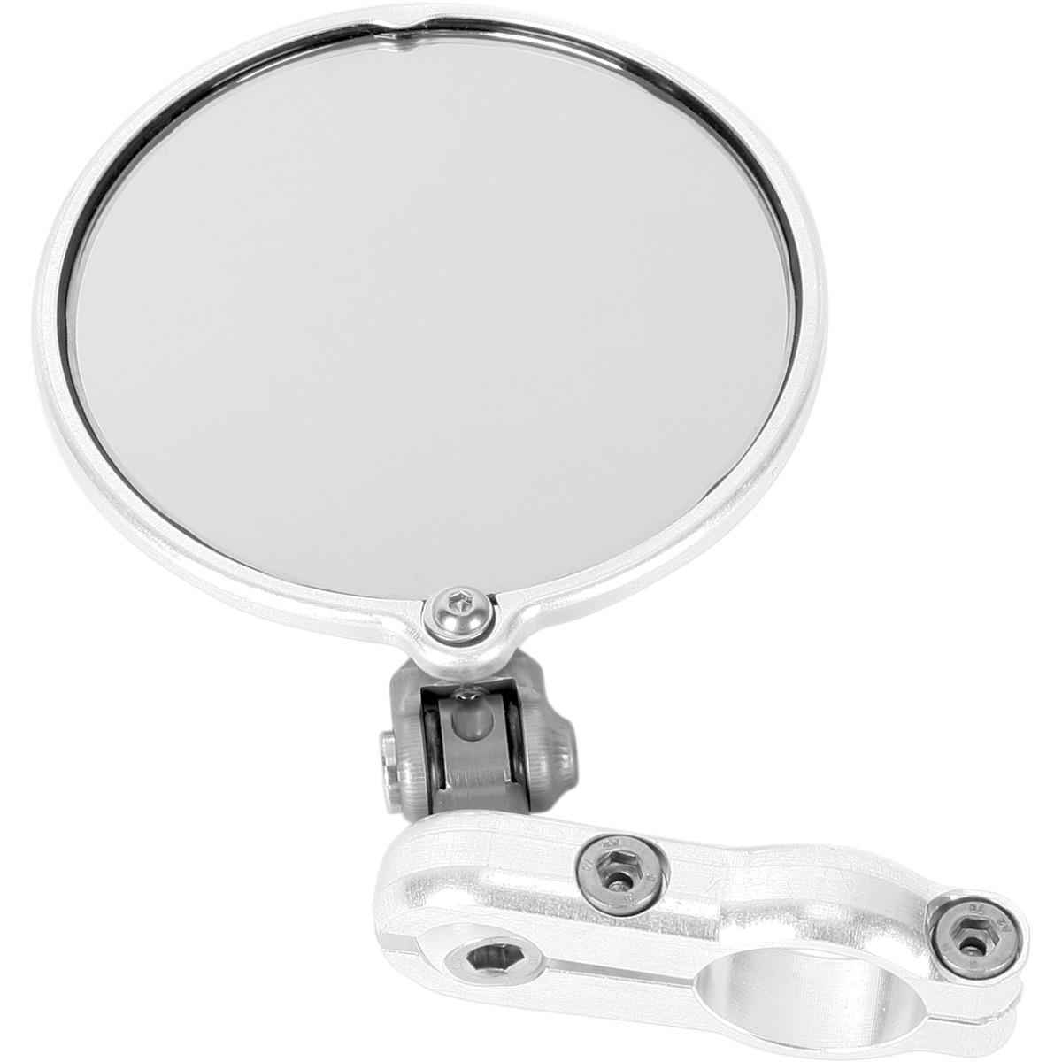 Hindsight LS (Lane Splitter) Right Side Bar End Mirror - Silver
