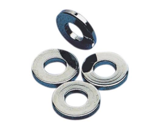 Flat Chrome Washers - 15/32in. I.D. - 29/32in. O.D. - 1/8in. thick