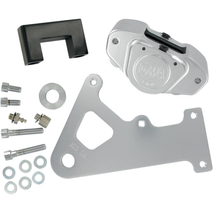 2-Piston Custom Rear Brake A-Caliper Kit - Classic Clear Anodized