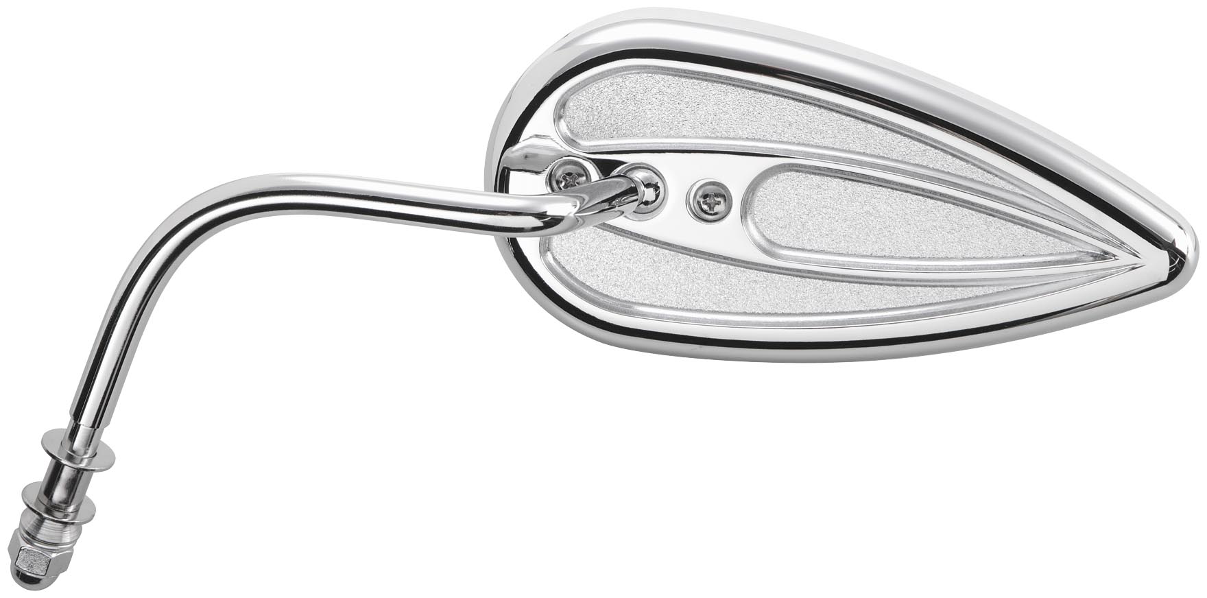 Teardrop Mirror with Steel Stems - Left