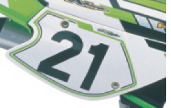 Pros 4 Stick-On Number - 5in. - No.2 - White