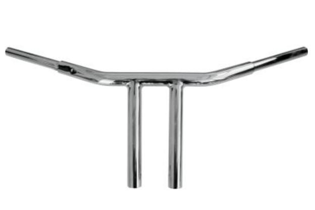 1-1/4in. Buffalo T-Bar w/ Straight Risers - 8in. - Chrome