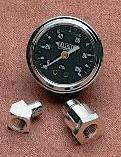 1 3/4in. Deluxe Liquid-Filled Oil Pressure Gauge Kit - 100lb. Dial - Black Face