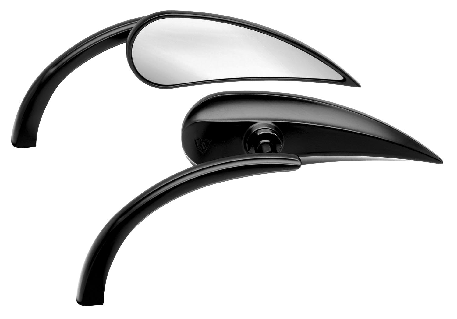 Micro Die-Cast Rad II Teardrop Mirror - Left - Black