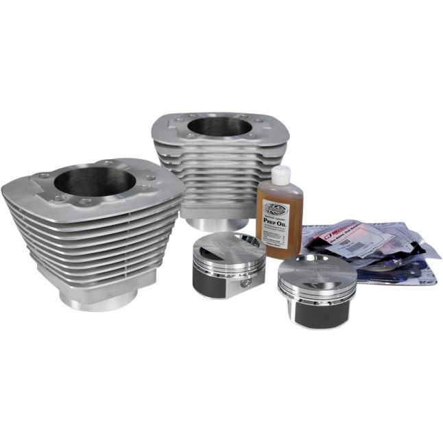 Monster Big Bore Kit (90in. Flat Top) - Bore 3.875in. - 10.5:1 Compression - Silver