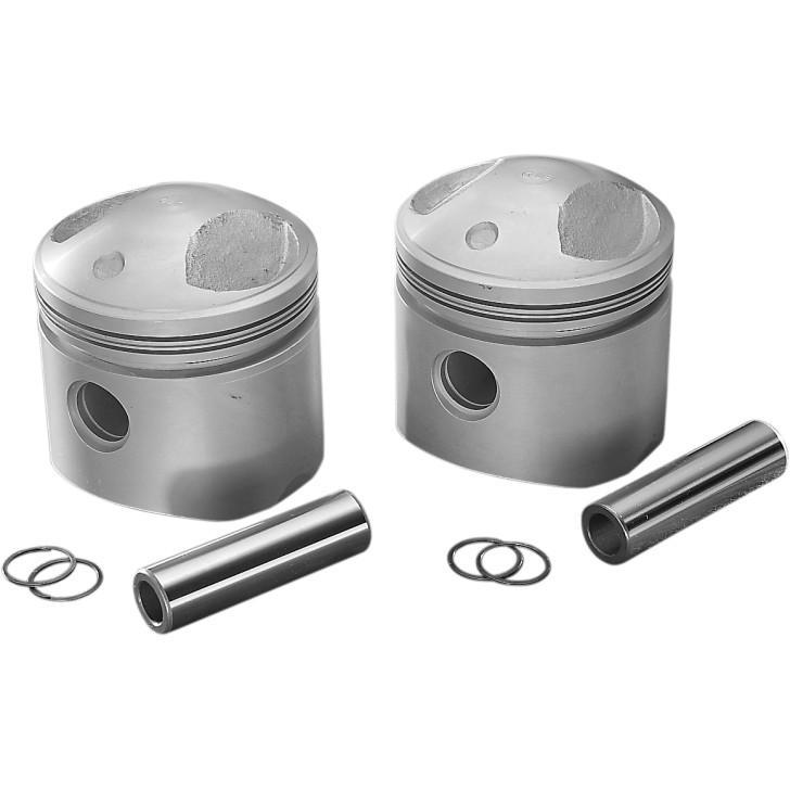 Piston Kit (80ci., 3.498in. Bore) - .030 Oversize, 8:1 High Compression