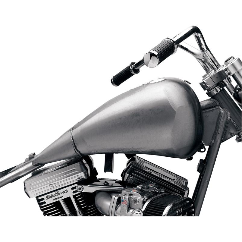 Dash Style One-Piece Gas Tank w/ Fuel Gauge Bung & Single Screw-In Cap - 2in. Extended