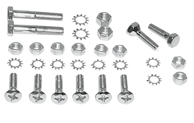 Rear Fender Support Mounting Kit - Chrome