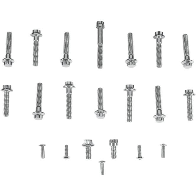Cam and Point Cover 12-Point Polished Stainless Engine Bolt Kit