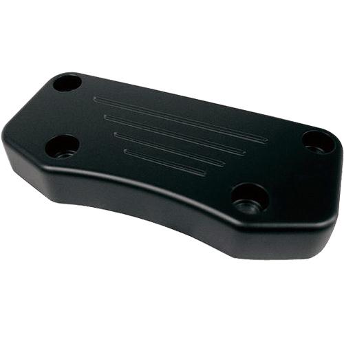 Ball-Milled Billet Top Clamp with Hidden Mounting Bolts - Blackout