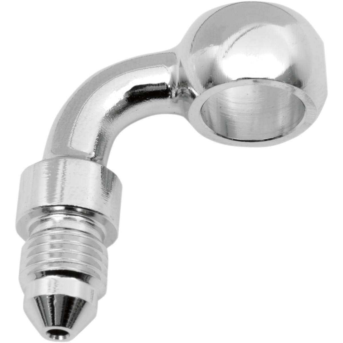 Cycleflex Universal Brake Line Fitting - 12mm Banjo x #3 Male 90 Degrees