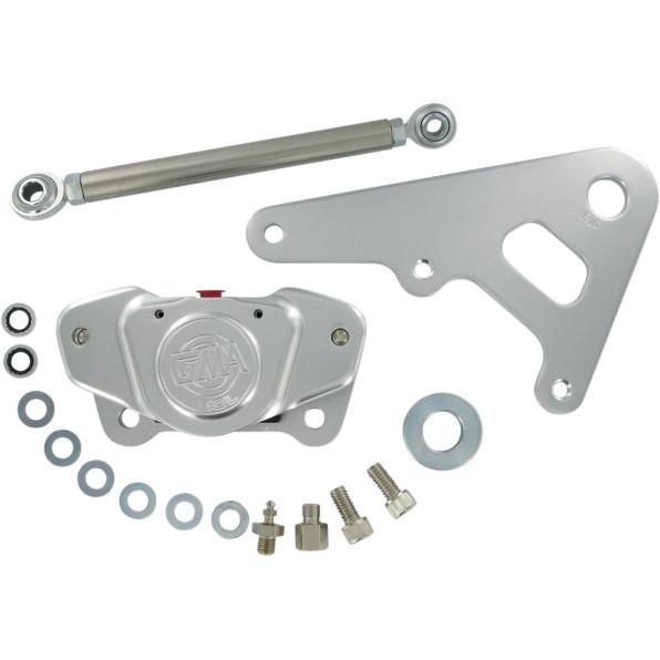 2-Piston Custom Rear Brake A-Caliper Kit - Classic Clear Anodized