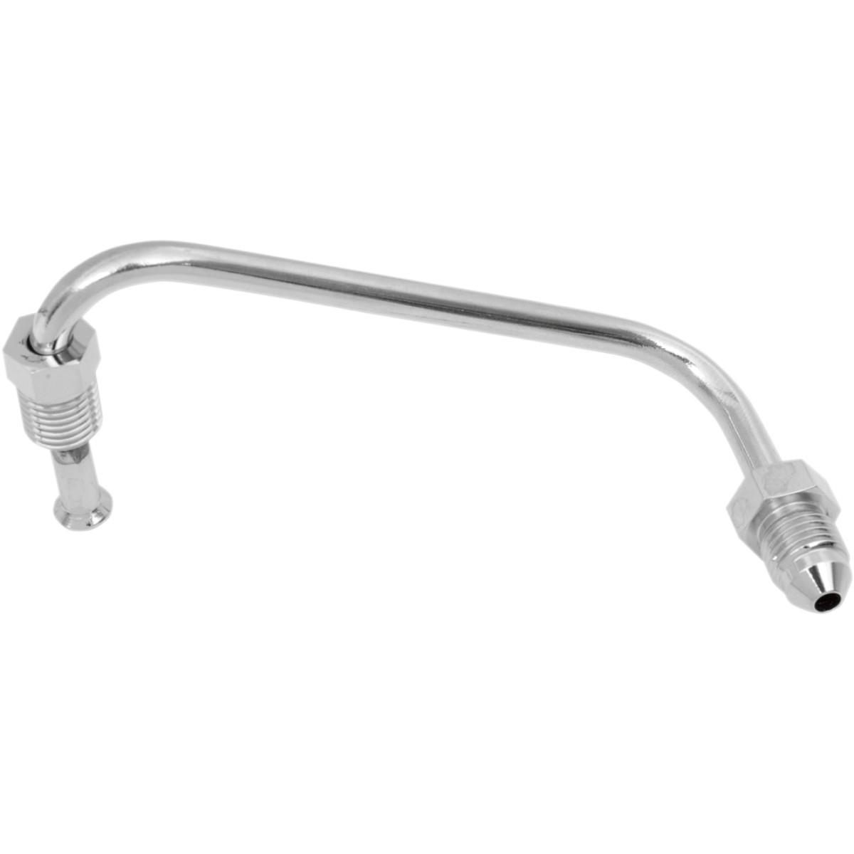 Cycleflex Universal Brake Line Fitting - Junction Tube, 3/8in 24 Inv Flare - #3 Male, 90/120 Degree