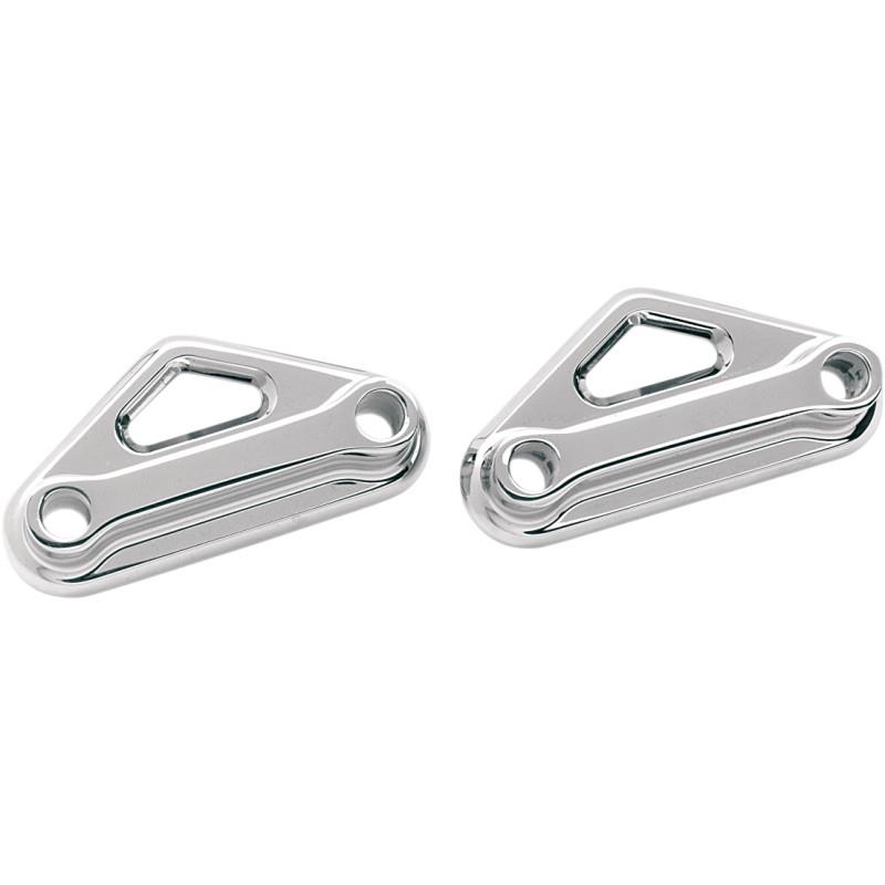 Elite Chrome Fender Spacers - 41mm Wide Glide - 1in.