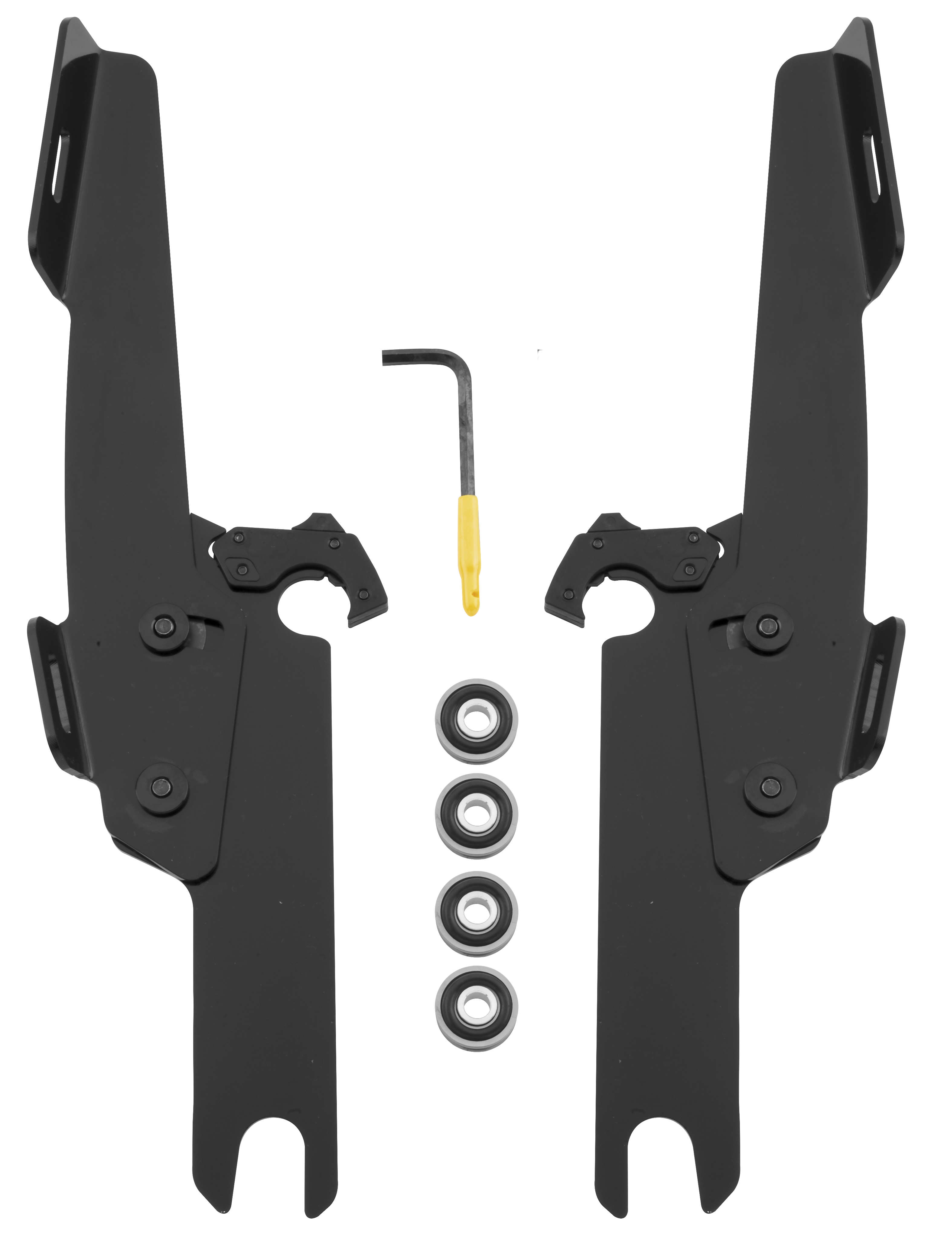 Trigger-Lock Mount Kit for Batwing Fairing and Fats/Slim Windshields - Black