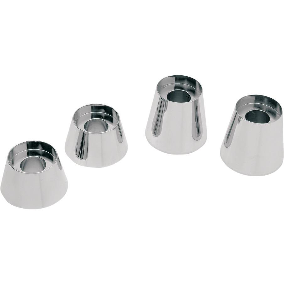 Custom Riser Extensions for 1in Handlebars - 1in Rise - Chrome