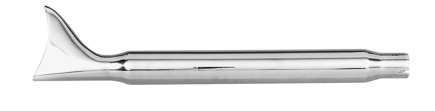 1 3/4in Up-Sweep Drag Pipes - Fishtail - Chrome