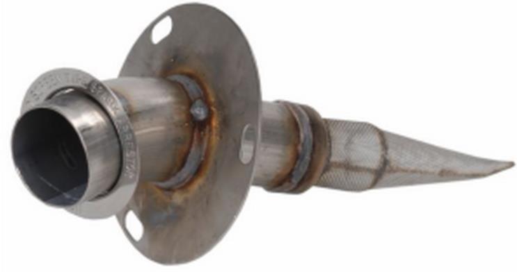 2008 Stainless Quiet Insert with Spark Arrestor - 3.5in. Base