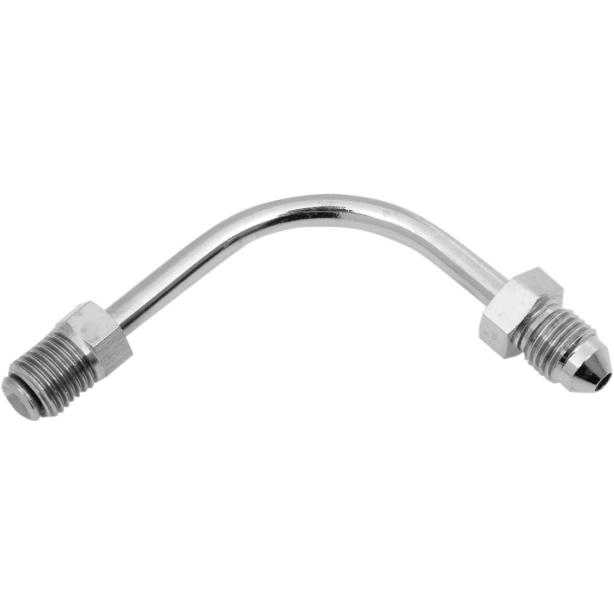 Cycleflex Universal Brake Line Fitting - Tube, 3/8in 24 Inverted Flare - #3 Male/90 Degree Long Bend