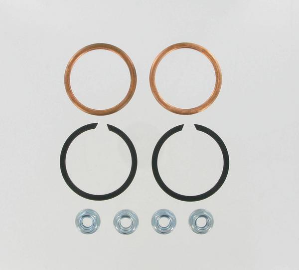 Exhaust Port Gasket Kit - Copper Crush Ring Gaskets and Heavy-Duty Hex Nuts