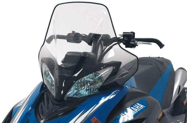Cobra Windshield - 18.5in. - Clear/Black Fade
