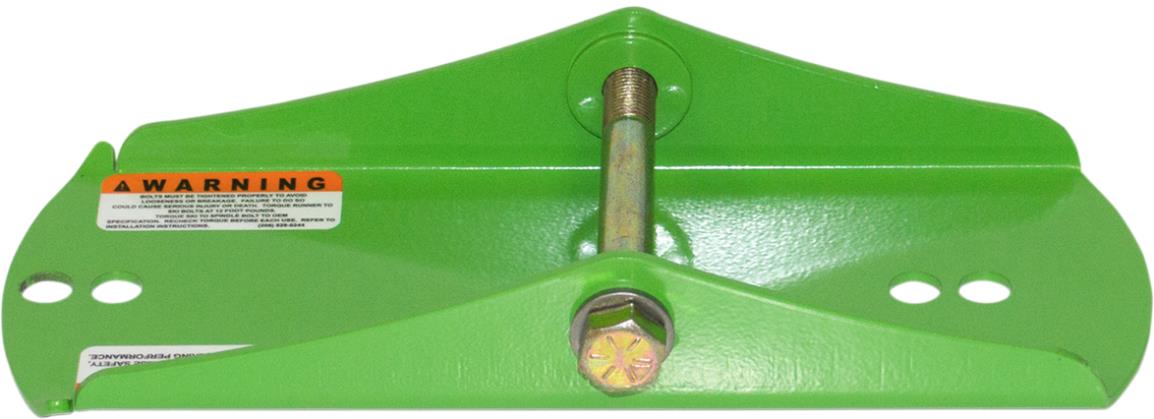 Ski Mounting Saddle Bracket for Standard Use - Green