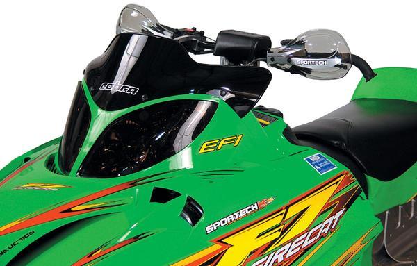 Cobra Windshield - 7in. - Solid Black