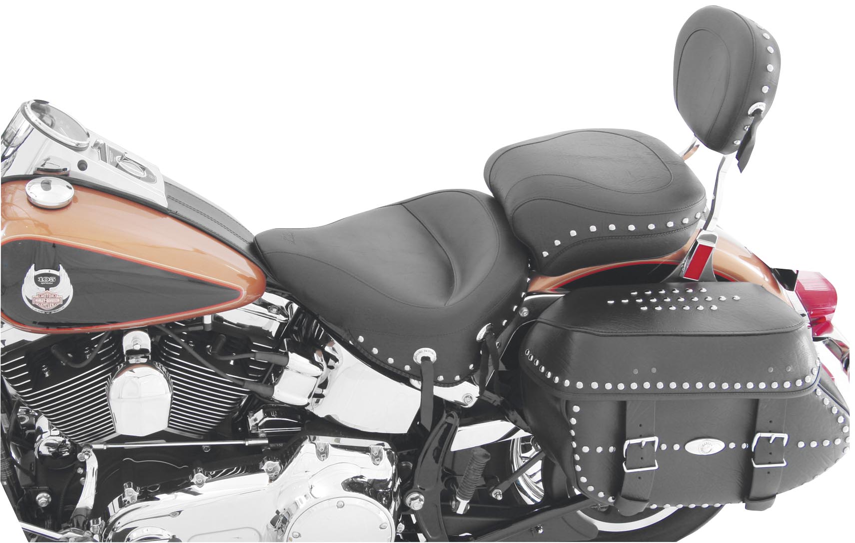 Wide Studded Super Touring One-Piece Seat