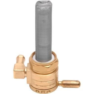 Click-Slick Petcock - 3/8in. NPT - Foward Facing - Raw Brass