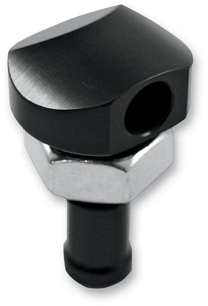 3/8in. Billet Bypass Fitting - 90 Deg. - Black