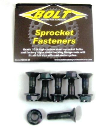 Sprocket Fasteners - Black