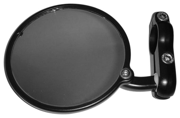 Hindsight Left Side Bar End Mirror - Black