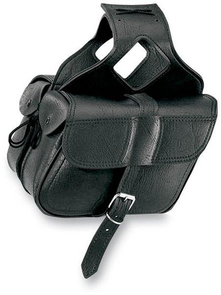 Slant Flap-Over Style Saddlebag - Medium - Plain