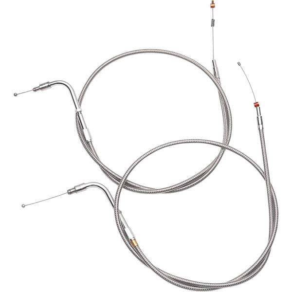 Stainless Clear-Coated Throttle Cable (+10in.)