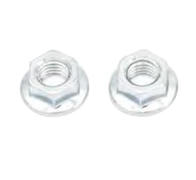 Hex Head Smooth Flange Nuts - M6 x 1.0 10mm