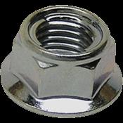 Hex Head Flange Fuji Style Metal Locking Nut - M6 x 1.0 10mm