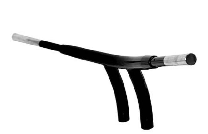 1-1/2in. T-Bar Super Radius Handlebar for Yamaha Raider - Gloss Black