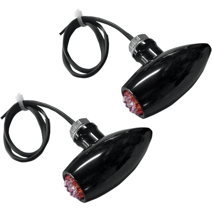 Astro LED Center Mount Marker Lights - Black - Amber LED