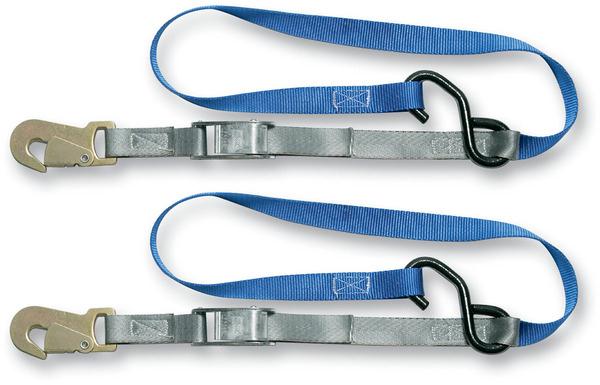 Cinchtite 4 Tie-Downs with Snap Hooks and Soft Loops - 1in. x 6ft.