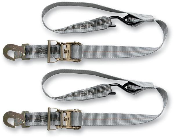 Cinchtite 6 Tie-Downs with Military Snap Hooks and Built-In Soft Loops - 2in. x 6ft.