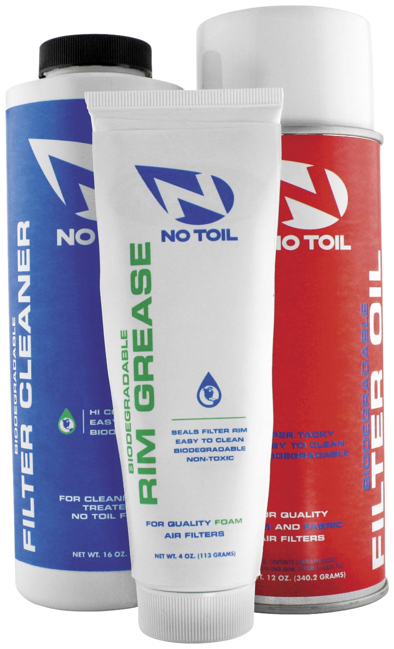 Aerosol Filter Maintenance Kit - 3 Pack - 12oz Oil, 16oz Cleaner, 4oz Grease